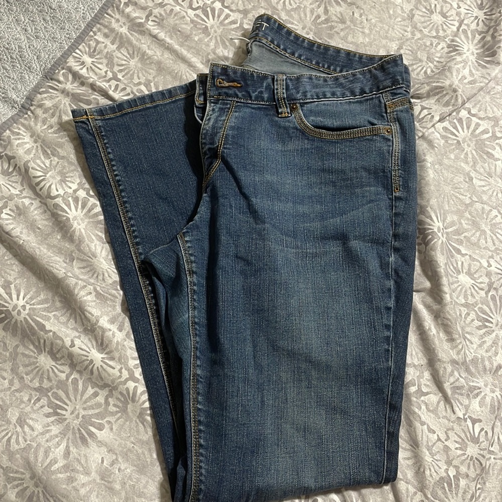 Denim blue jeans